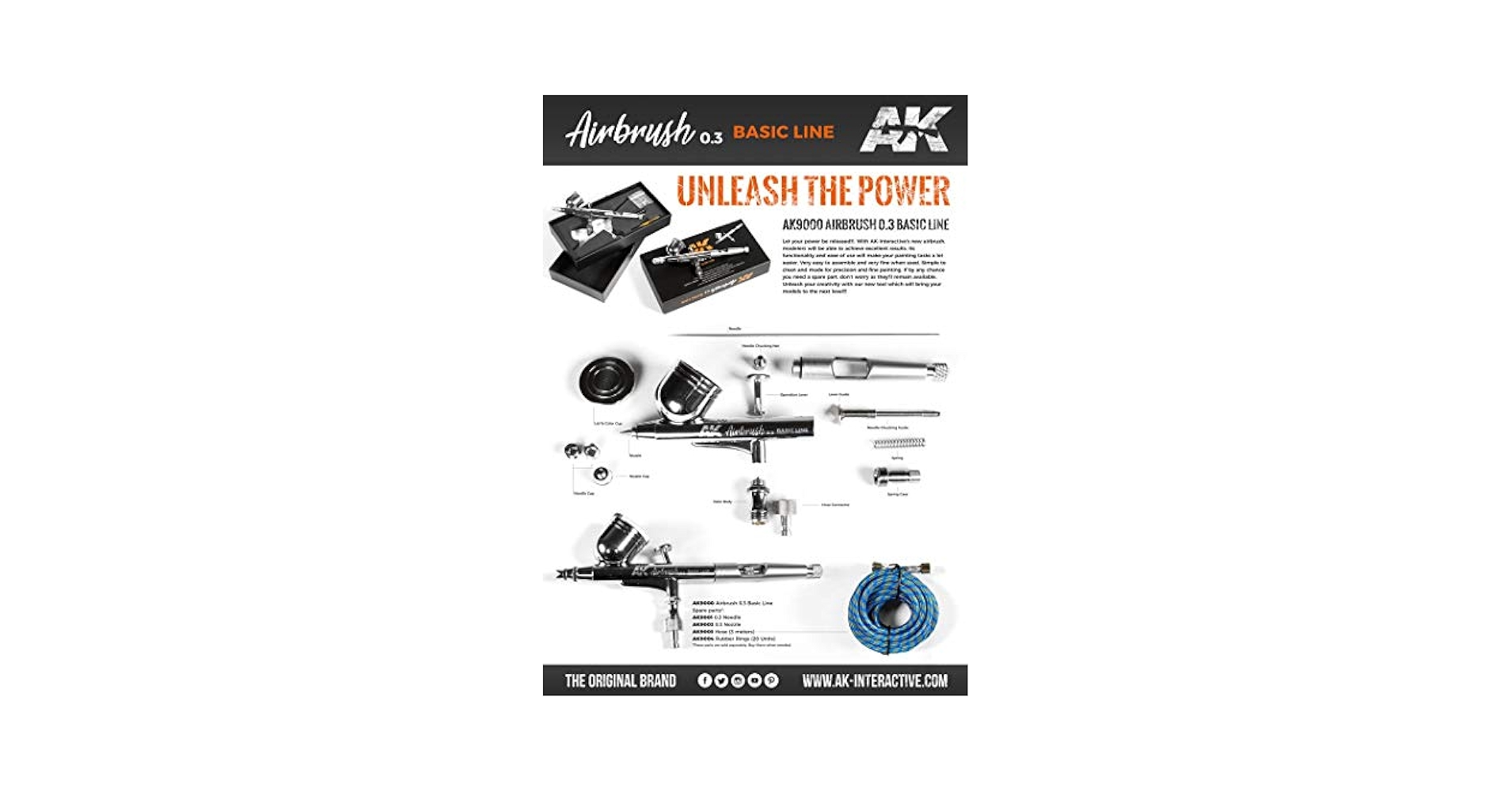 Amazon.com: AK Interactive Airbrush 0.3 : Arts, Crafts & Sewing