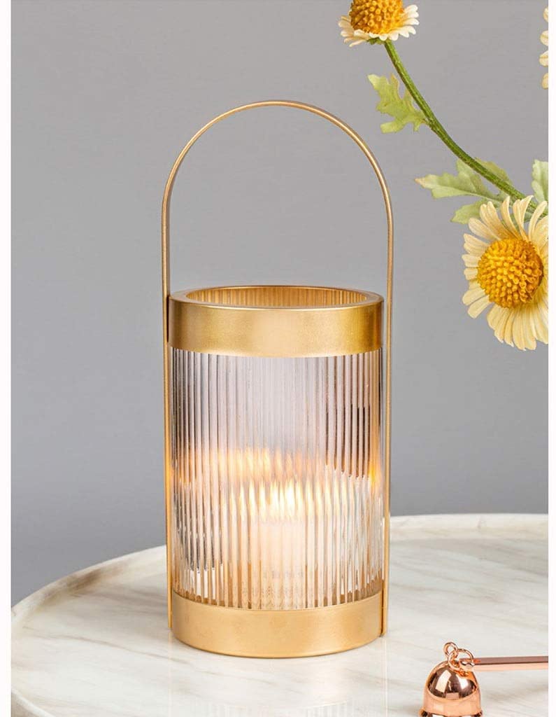 Moderne Kerzenhalter Kerzenhalter Kerzenhalter aus Metall Kerzenhalter Kerzenhalter für Esstisch für Hochzeiten Dekoration für Zuhause Dekoration (Brass)