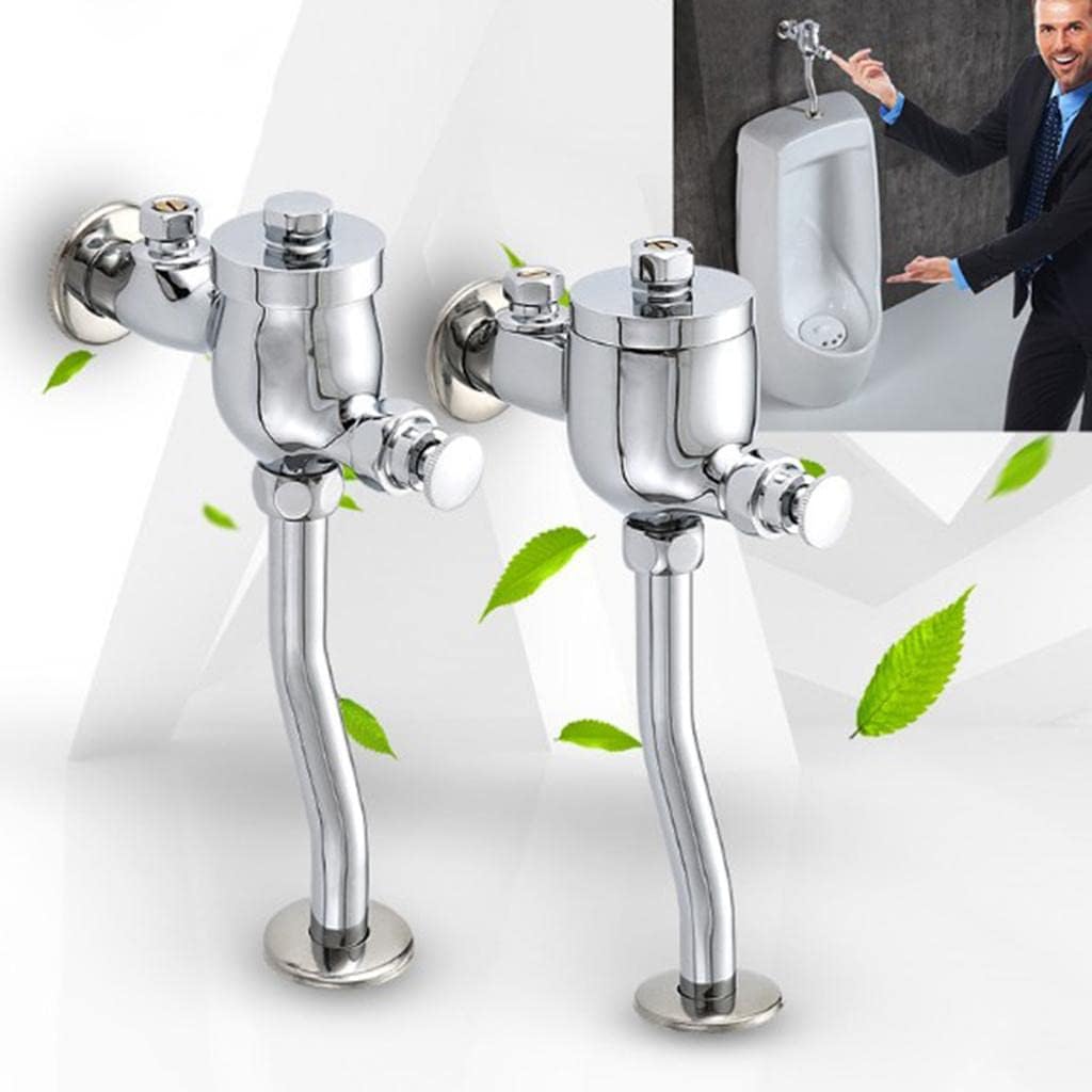 Energy Saving Manual Delay Urinal Flush Valve with Adjustable Size and Multi-layer Plating - High-grade Alloy Construction - Eco-friendly and Cost-saving - Big without adjustment