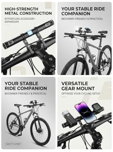 Redcomets USB Rechargeable Bike Handlebar Extender,7.8in