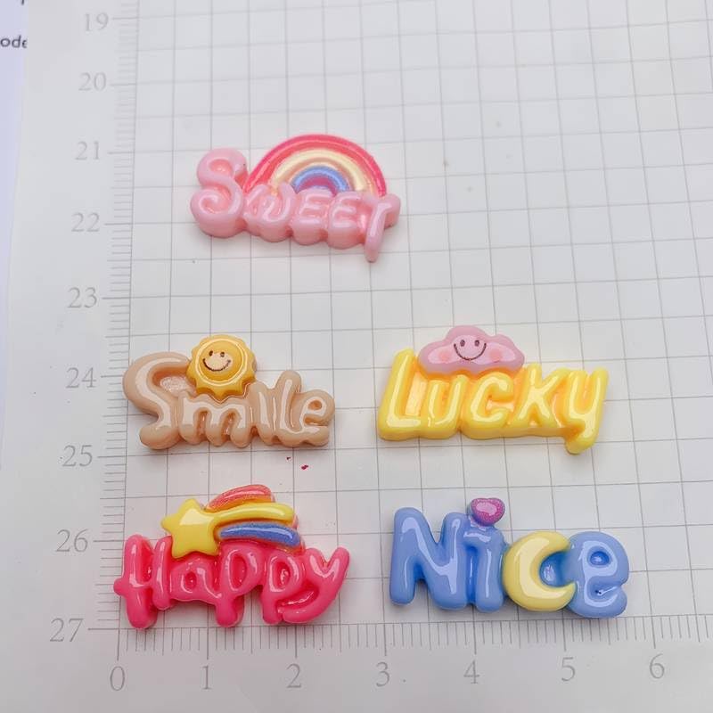 DMW 6 Pieces Super Cute Kawaii Slime Charms, Cute Slime Charms Resin Flatback 3D Decoration for DIY Craft Making, Scrapbooking, Mobile Phone Case, Jewellery Making, Hair Clip (All Mix2) 1
