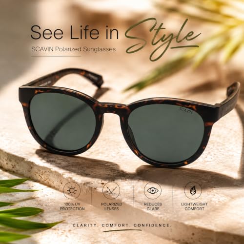 Image of Fueel Polarized Rectangle Sunglasses for Men & Women | UV Protected Retro Half Frame Sunglasses | Lightweight Stylish Black Frame