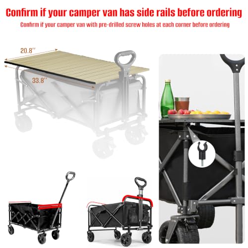 Mesa Metálica Plegable para Camping SETOXYX Board Desktop 34"×21" Color Khaki miniatura 3