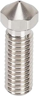 APAAZO E3D Volcano Hardened Steel Nozzle Compatible With 3D Printer Parts Hotend Nozzles M6 Thread Copper Plated PTFE Volcano Nozzles 1.75mm Filament (Color : Copper Plated, Size : 0.2mm 1.75mm)