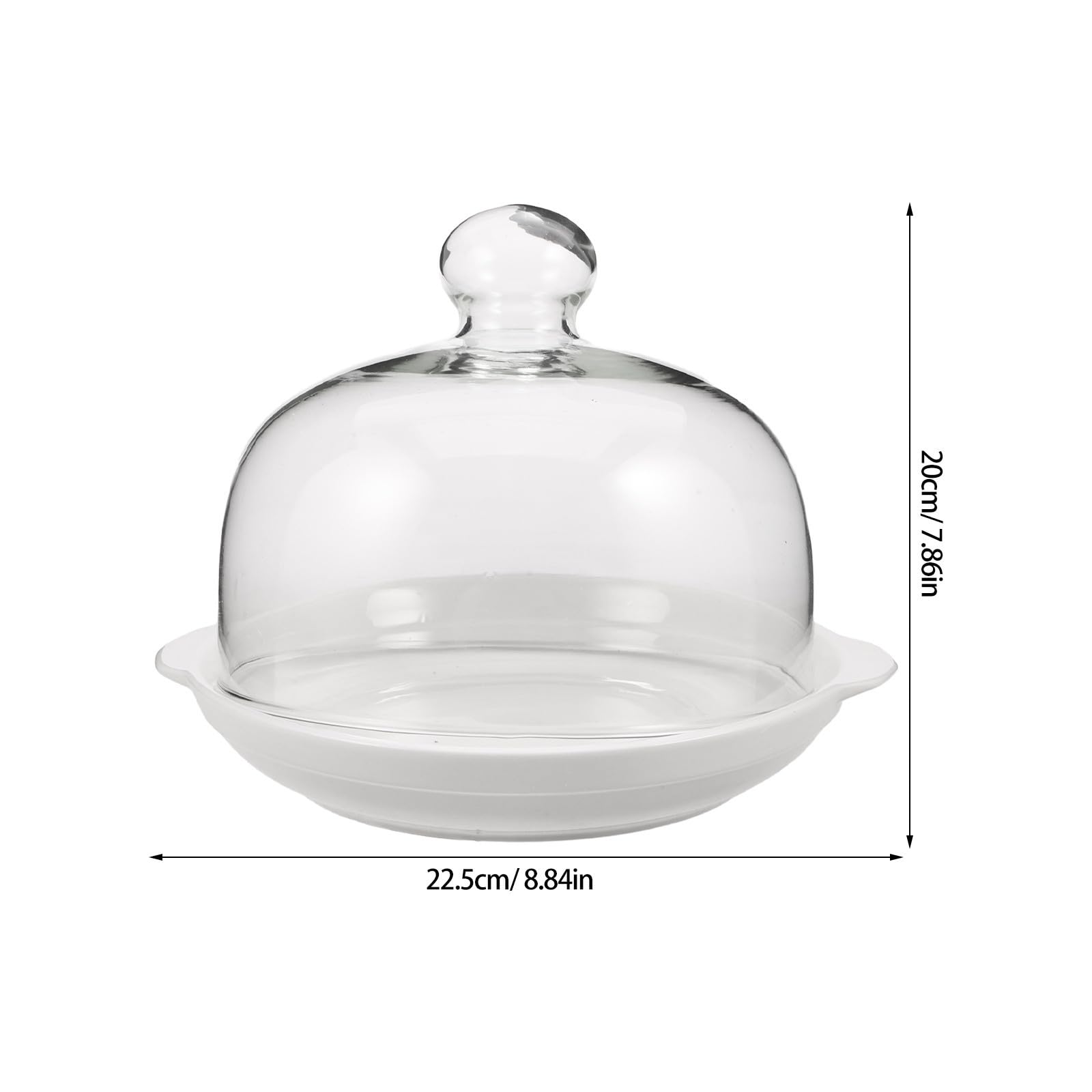 Tapadera para Microondas de Vidrio Transparente para Platos de Cerámica con Protección contra Salpicaduras y Aislamiento Térmico Adecuado para Uso en Cocina Familiar