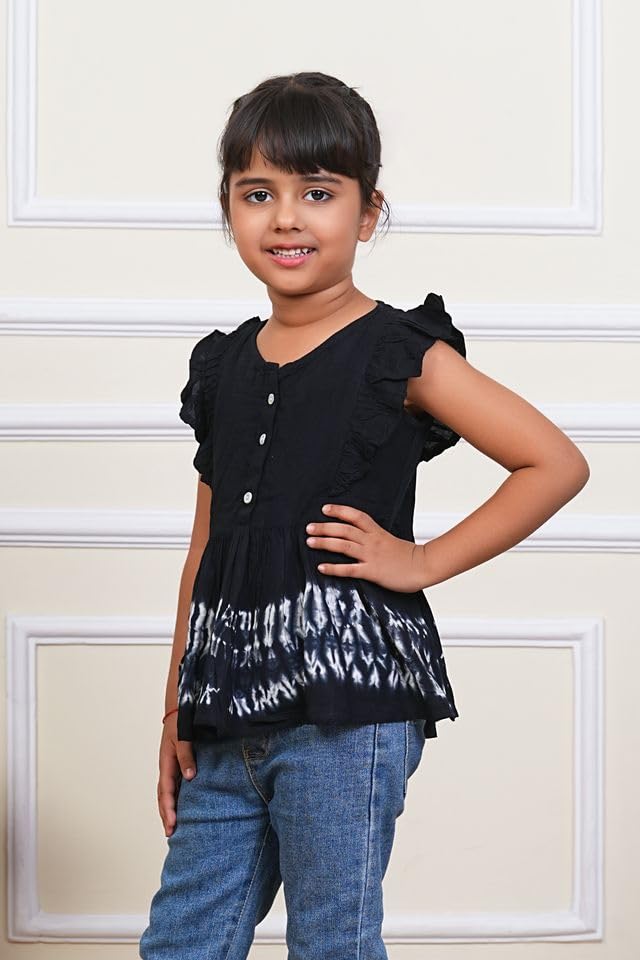 Image of Maaesa Women & Girls Mother Daughter Matching Top Combo || Rayon Printed Tops || Full Sleeve || Casual Wear || Family Twinning Outfit