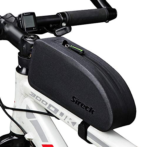 Sireck Bike Bag Waterproof Front Top Tube Bicycle Frame Bag Cycling Phone Bag Pannier Pouch Riding Accessories (M) #TOP7