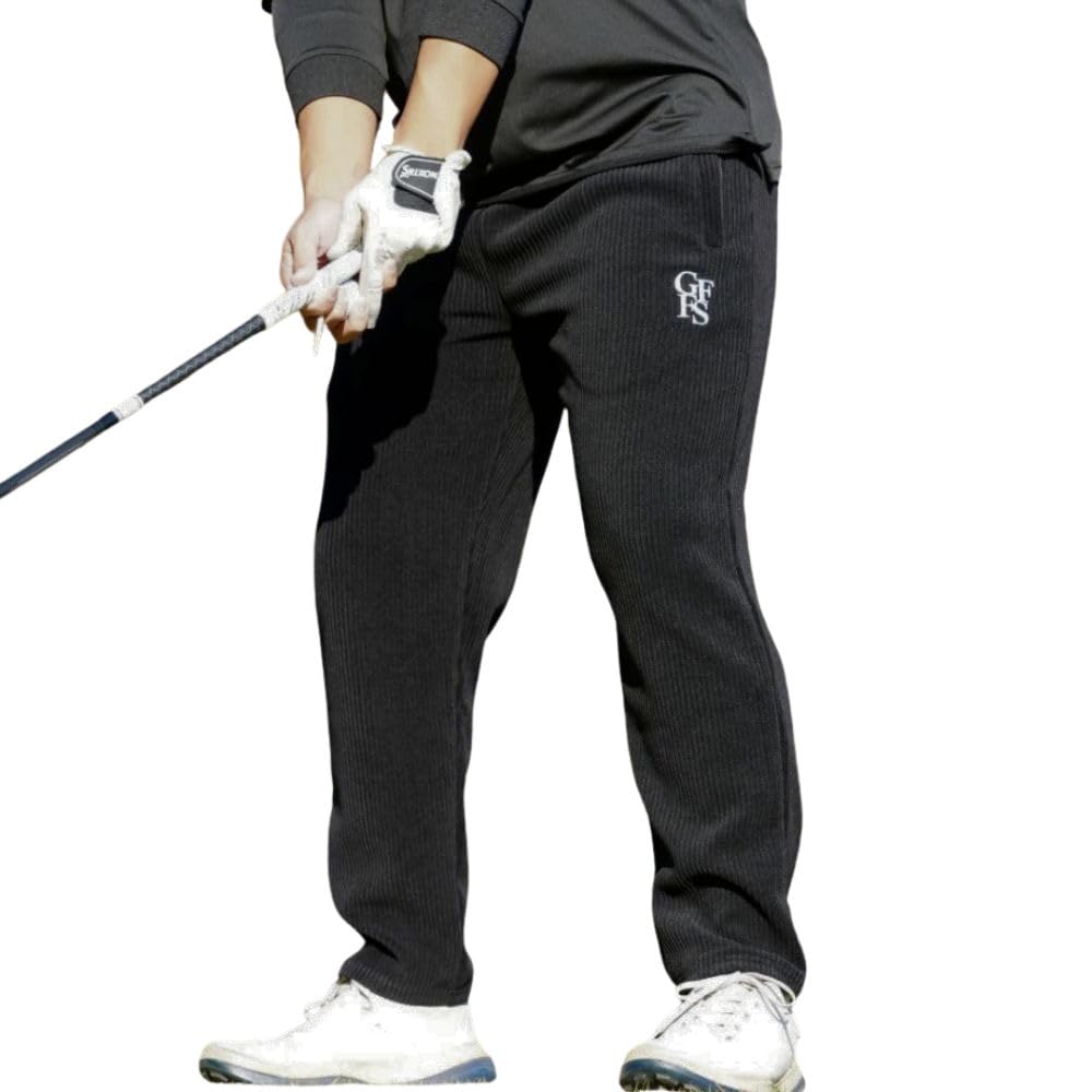 Amazon | [ゴルフフリークス] GFFS Logo Corduroy Stretch Golf Pants