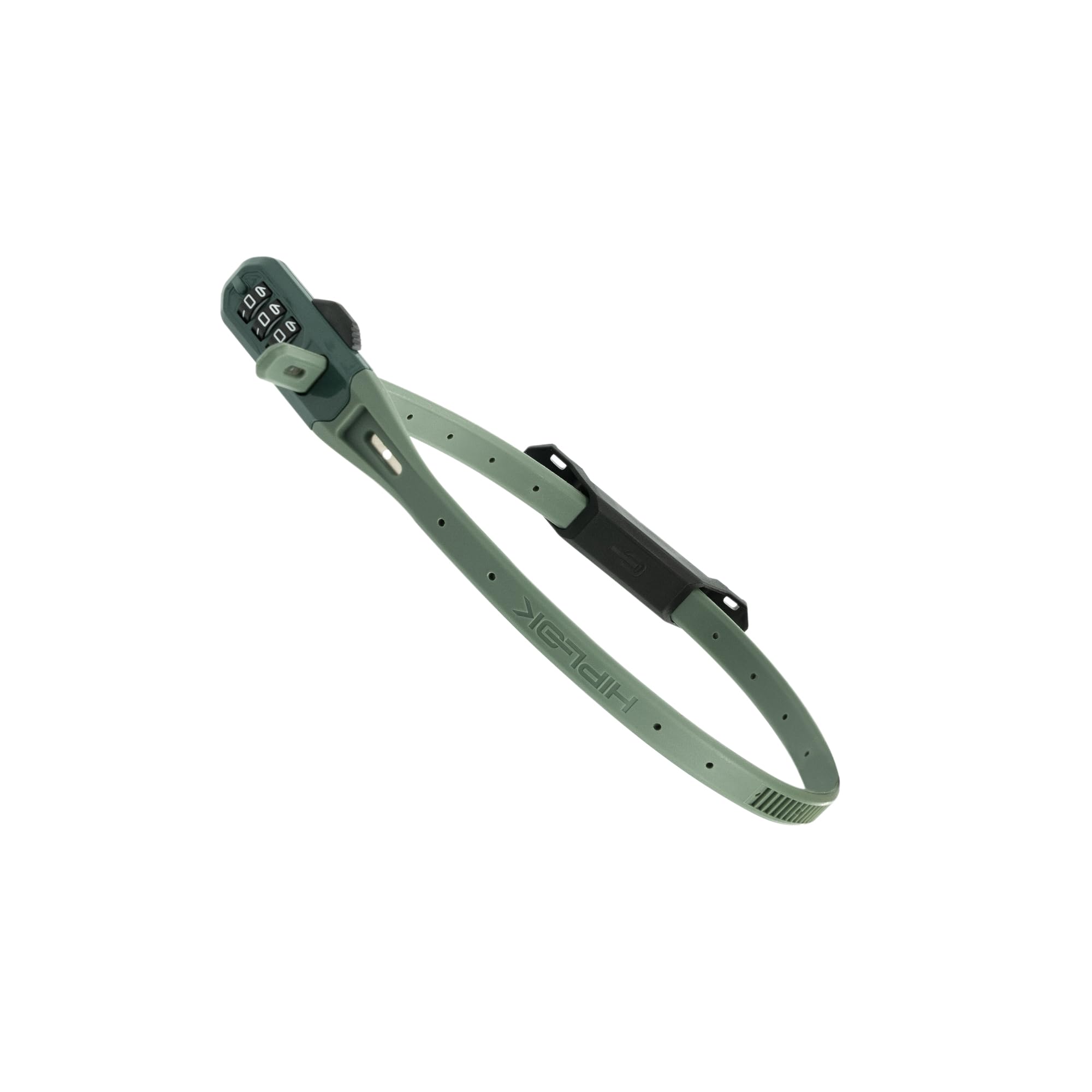 Hiplok Z LOK Combo Bike Lock/Motorbike Helmet Lock - Green. 3 Digit Code. Steel Core & 45cm Locking Length. Optional Bracket