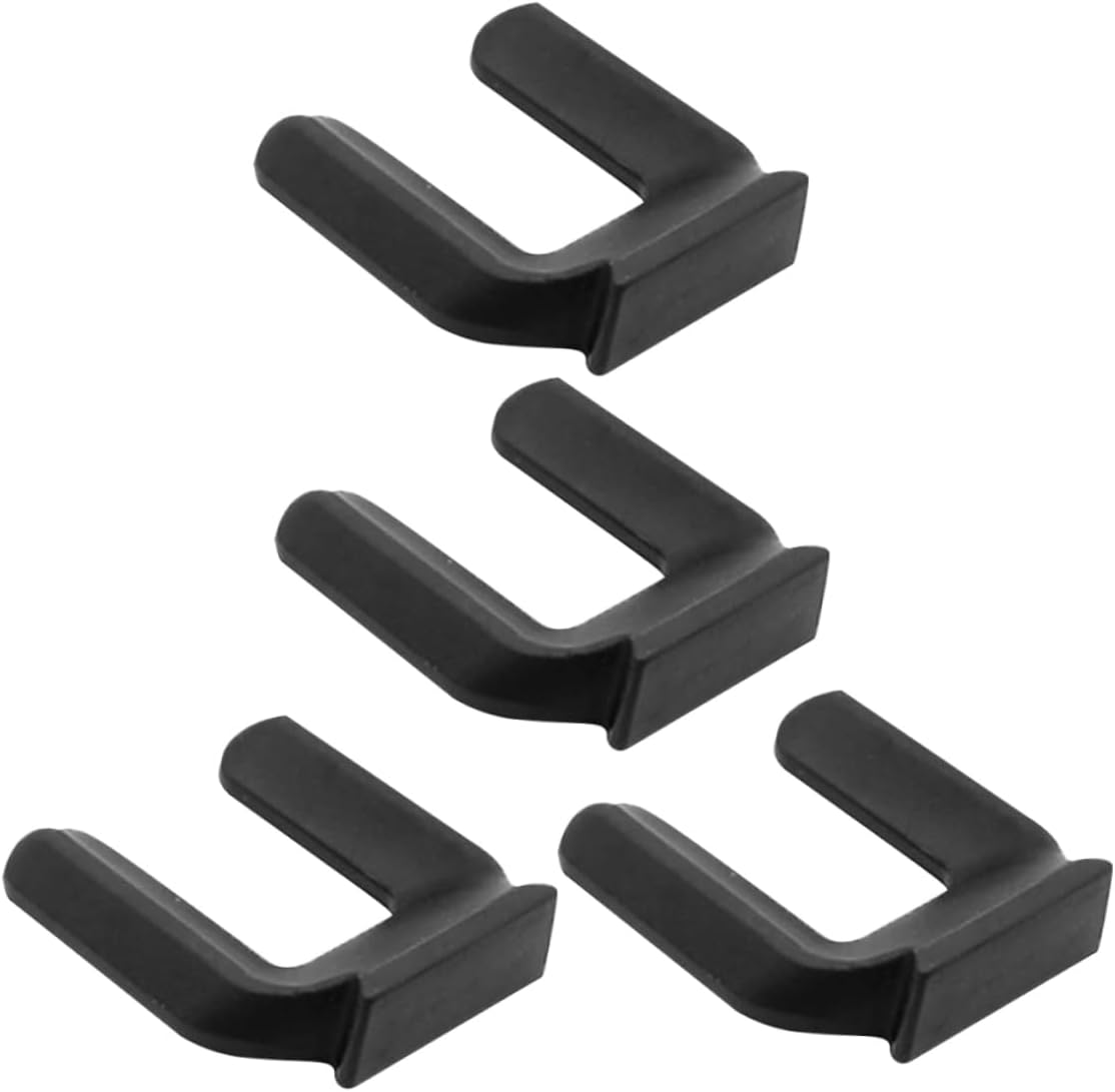 jojofuny 20pcs Wheel Stoppers for Rolling Bumper Pads Furniture Wheel Slot Stopper Nonslip Pad