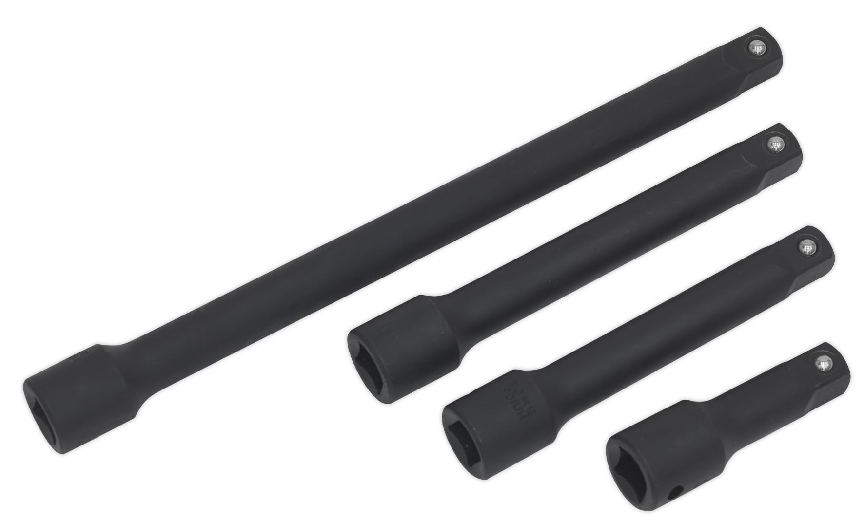 Sealey Ak5513 Impact Extension Bar Set 4Pc 1/2Sq Drive