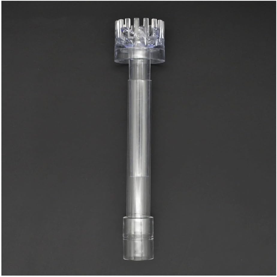 Acrylic Lily Pipe Spin Surface Inflow Filter-Aquarium Surface Oil Skimmer-Durable Water Plant Filter Cleaning Tool,1pc(25mm Bend)