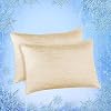 Elegear Cooling Blanket Beige 59 x 79 + Cooling Pillow Cases Beige Standard 20 x 26 Bundle