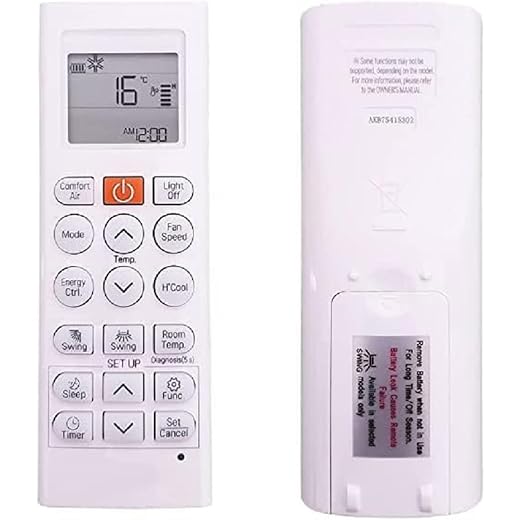 AC Remote Compatible for LG Dual Inverter 3 Star AC Remote 1