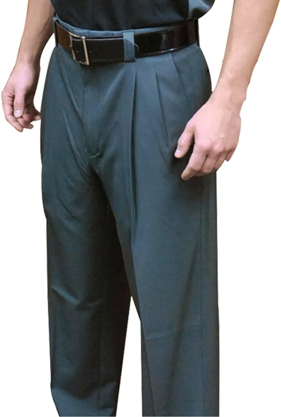 Smitty | BBS-396 4-Way Stretch Baseball Umpire Pleated Plate Pants Expander Waistband | Charcoal Grey