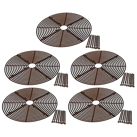 Modonghua Plant Pot Soil Guard Plant Pot Grid Plant Pot Cover Plant Flower Protector, Children Pets Safety Plant Garden Cover Pack of 2(brown,19CM-5pcs) Cover