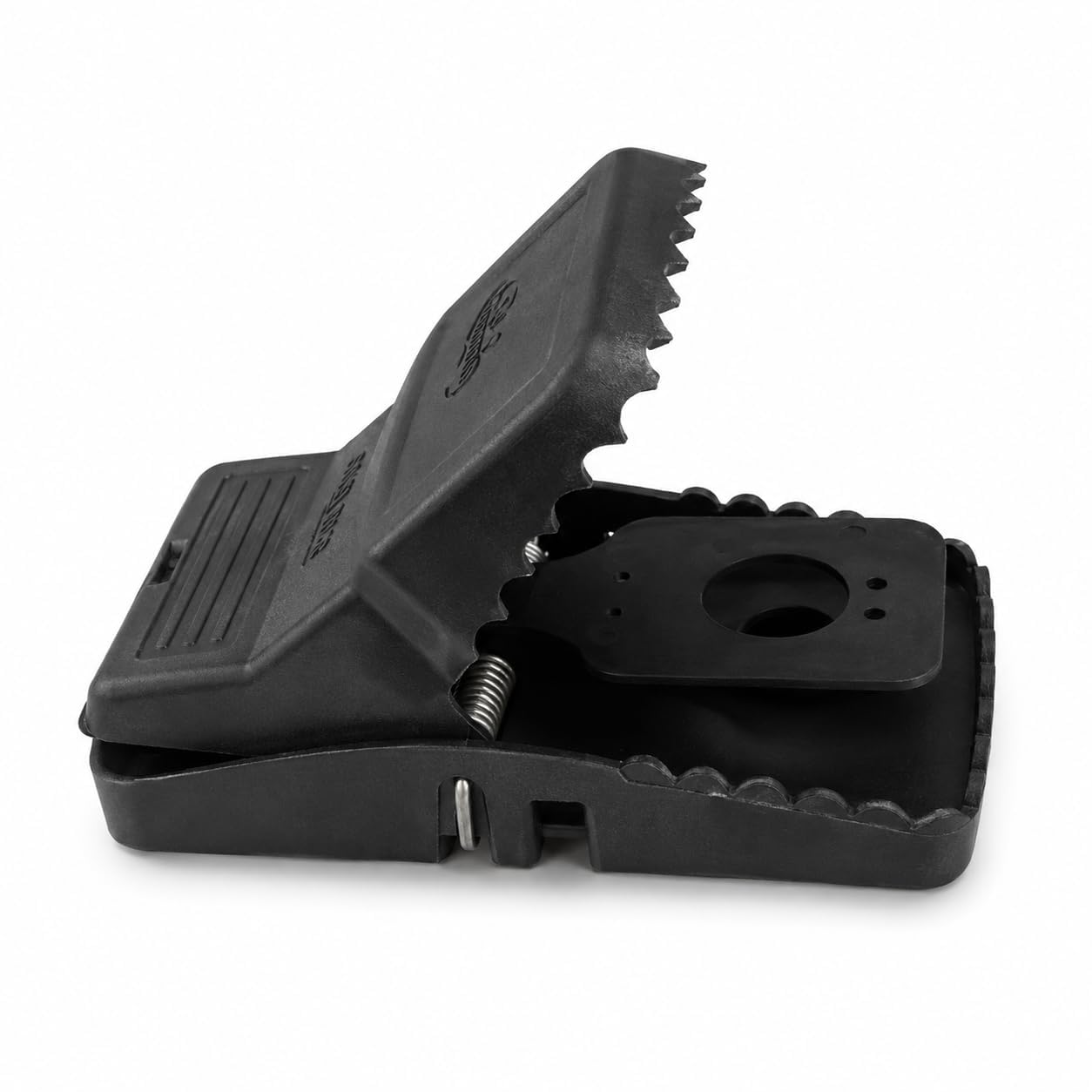 black plastic spring-loaded mouse trap reusable mouse catcher quick action rodent control device for home kitchen office warehouse shop garage and commercial premises 1pcs