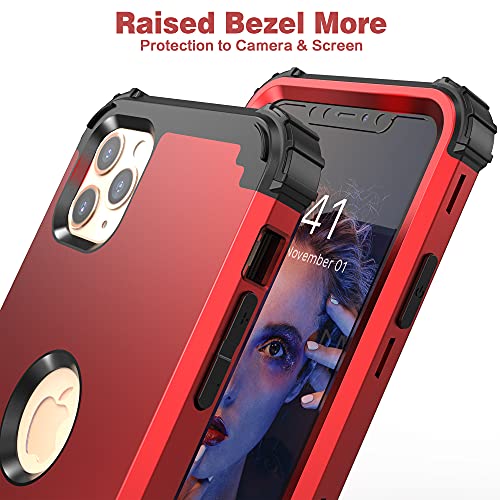 Coque iPhone 11 Pro Max robuste pour les activités extérieures couleur rouge