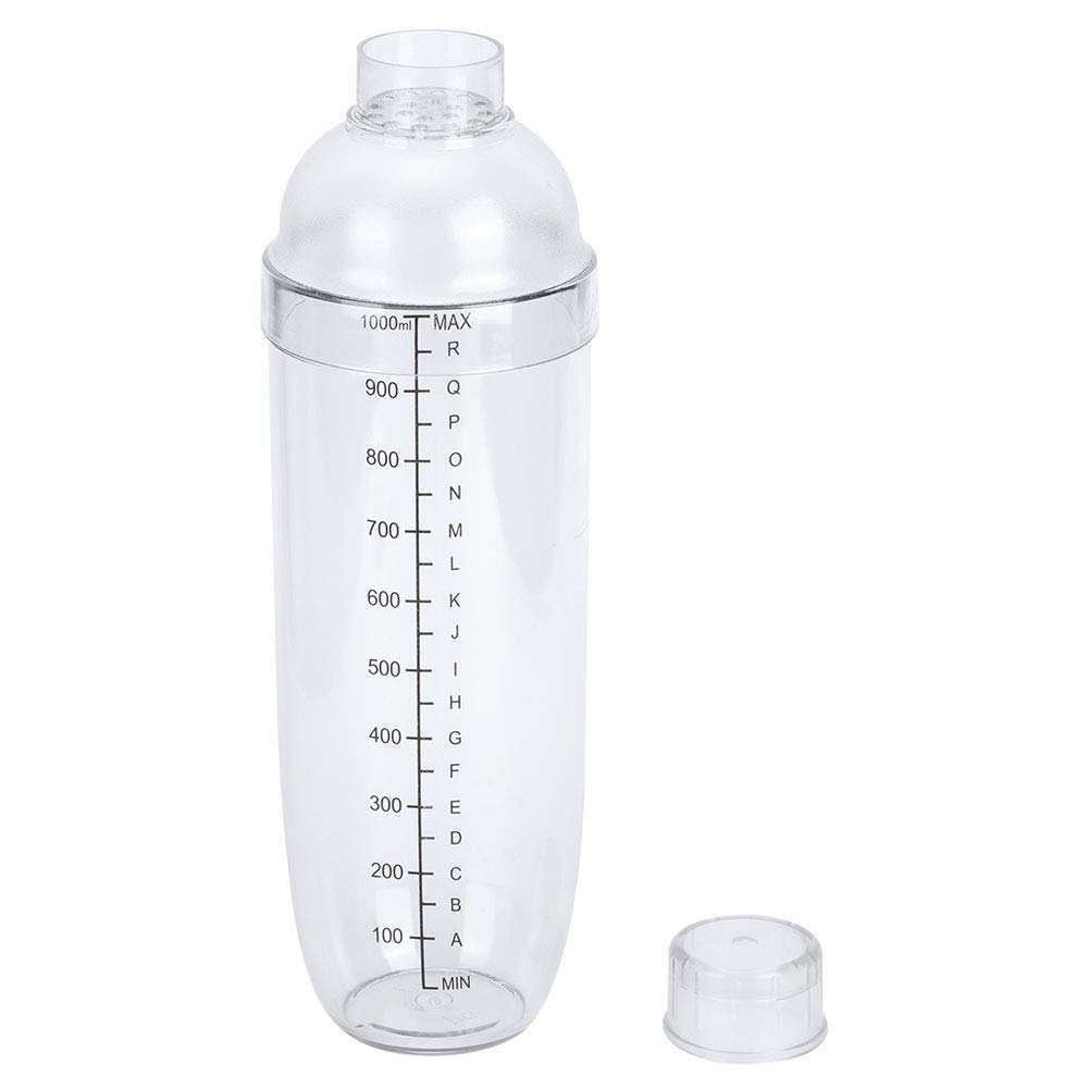 Kubek do Wytrząsania żywicy o Pojemności 350 Ml, z Dzbankiem na Mleko w Kształcie Skali do Soków, Wino, Lekki i Wytrzymały Shaker do Koktajli do Domowego Baru (1000ml)