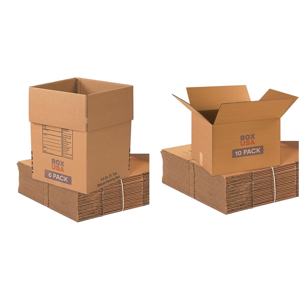 BOX USA Moving Boxes Kit (16-Pack) Large 18x18x24 and Medium 18x14x12 Corrugated Cardboard Boxes for Shipping, Packing, Storage, Supplies