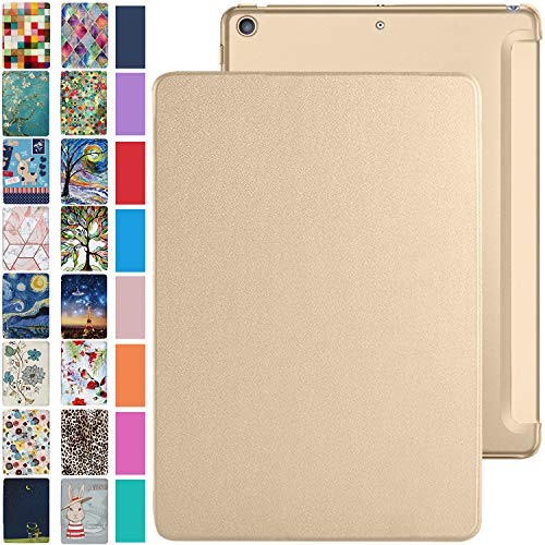 Image of DuraSafe Cases for iPad 10.5 Inch Air 3rd Generation [ Air 3 2019 ] A2152 A2123 A2153 MUUL2HN /A MUUK2HN /A MUUJ2HN /A MV172HN /A PC Lightweight Smart PU Leather Protective Hard Back Cover - Gold