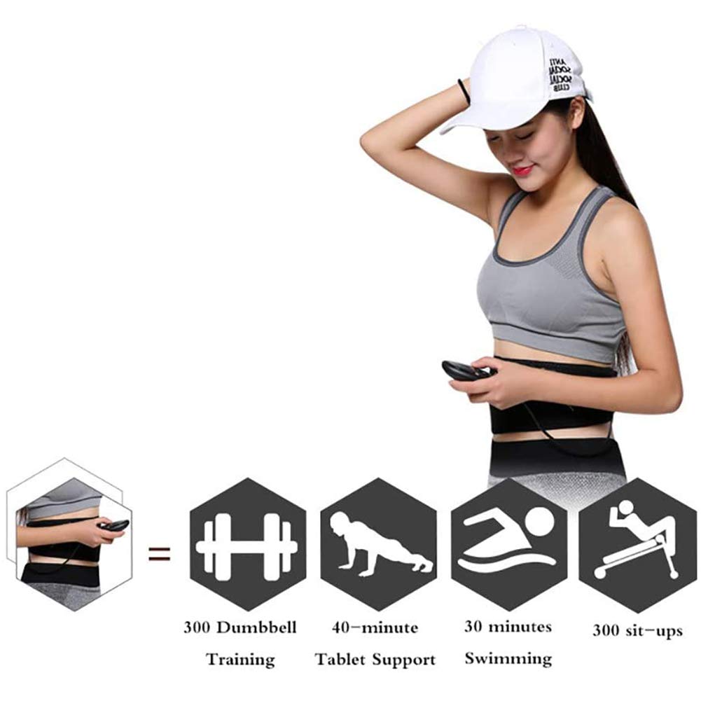 Cinturón Masaje Adelgazante portátil para Bajar Peso, masajeador vibratorio eléctrico para Quemar Grasa Abdominal, 10 Modos, reafirmante Piel para Mujeres y Hombres.