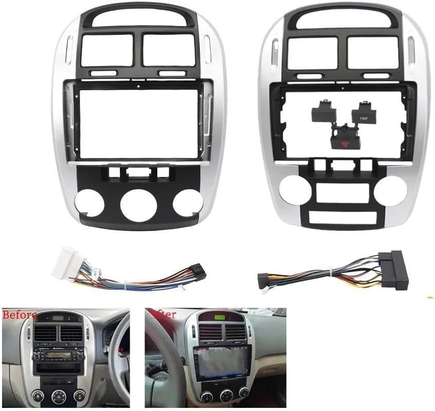 に適合する キア セラート フォレット 2005-2010 2011 2012 9インチ カーフレーム ファシア アダプター アンド