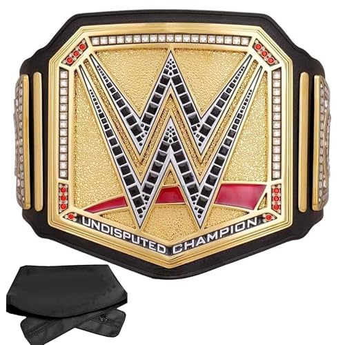 Undisputed Championship Title Belt Replica World Heavyweight Wrestling Championship Title Belt Adult Size Gold With Bag