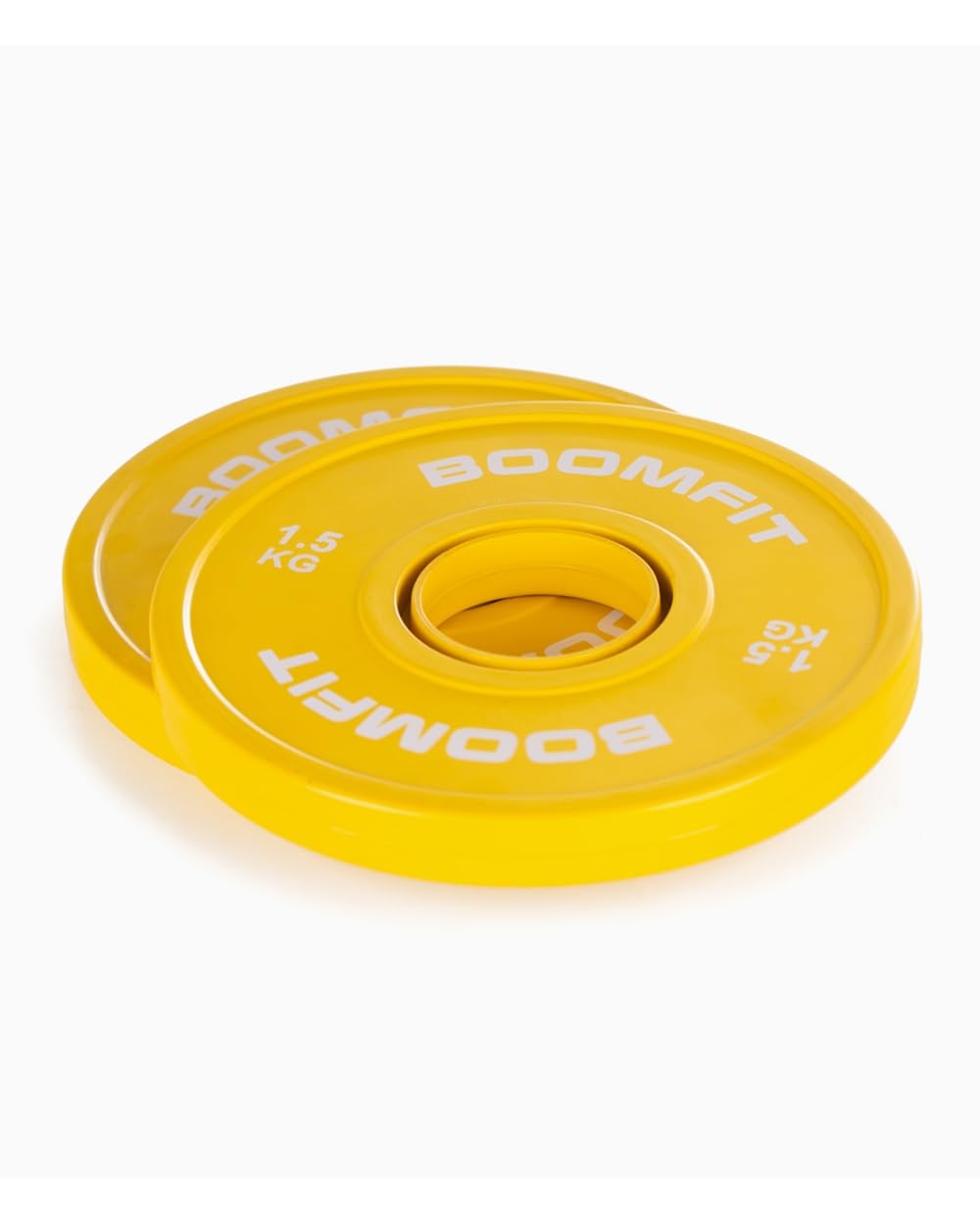 BOOMFIT Discos Fraccionados de Goma 0,5-2 kg para Barra Olímpica 50 mm | microcarga para progresar de medio en medio kilo | Kit Gimnasio en Casa, CrossFit, Halterofilia y Powerlifting