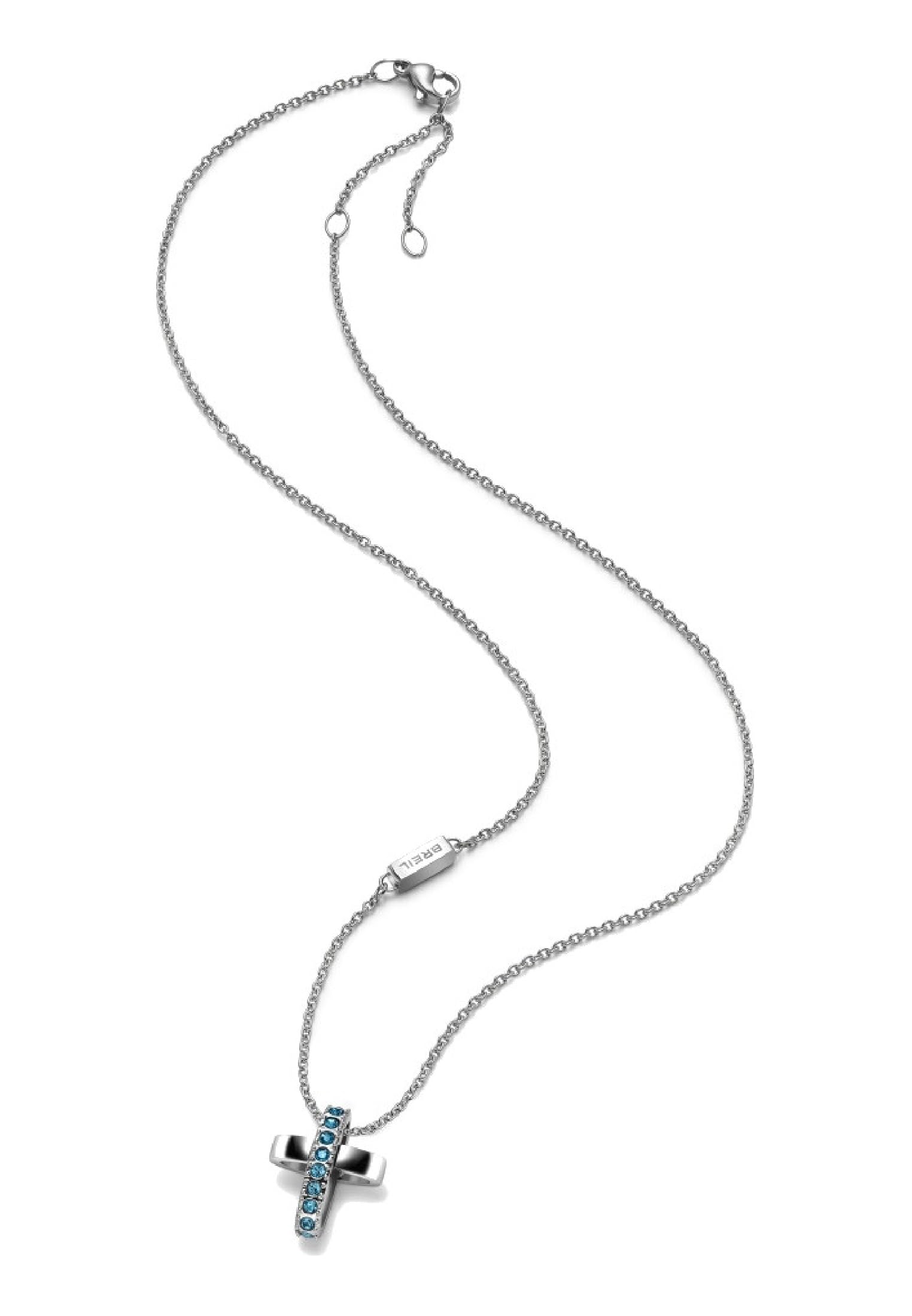 Collana Bracciale Breil Collezione Flowing | Acciaio Lucido, 34 Moduli Trasformabili, 3 Modi Di Utilizzo, Chiusura A Doppio Moschettone, Gioiello Versatile Donna