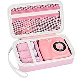 Grapsa Case Compatible with ESOXOFFORE for Dylanto for Yusuuo for WEEFUN for GKTZ for Amzelas for Mafiti Instant Print Camera for Kids, Film Camera Storage Holder Organizer Bag (Box Only)- Pink