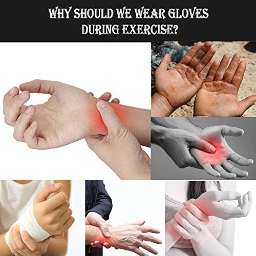 Image of serveuttam Leosportz Gym Gloves Fitness Gloves Silicone Antislip Breathable Weight Lifting Sports Training Gloves Lengthened Bandage Dumbbell