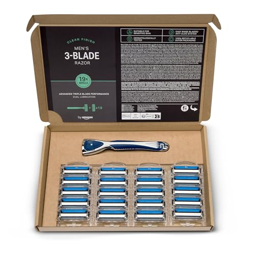 by Amazon Men's 3 blade razor with 19 cartridges - Image 3