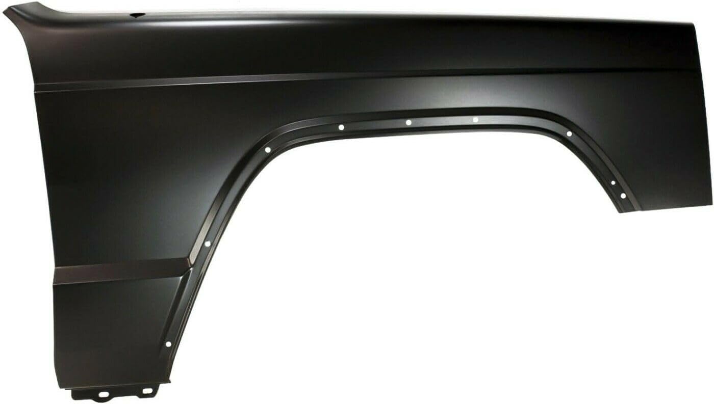 Fender Quarter Panel Front Right Passenger Side Primed Steel with Antenna Hole Molding Holes for Jeep for Cherokee SE/Sport 97-01 & Classic/Limited 98-01 1pc Quarter Panel-Part Name 9611365