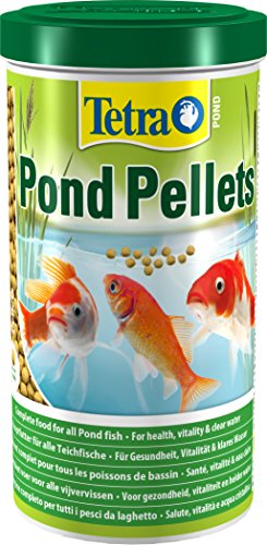Tetra Pond Pellets – Alimentation Quotidienne idéale pour tous les Poissons de Bassin – Granules Enrichis en Oligo-éléments, Vitamines essentiels, Caroténoïdes – 1 L