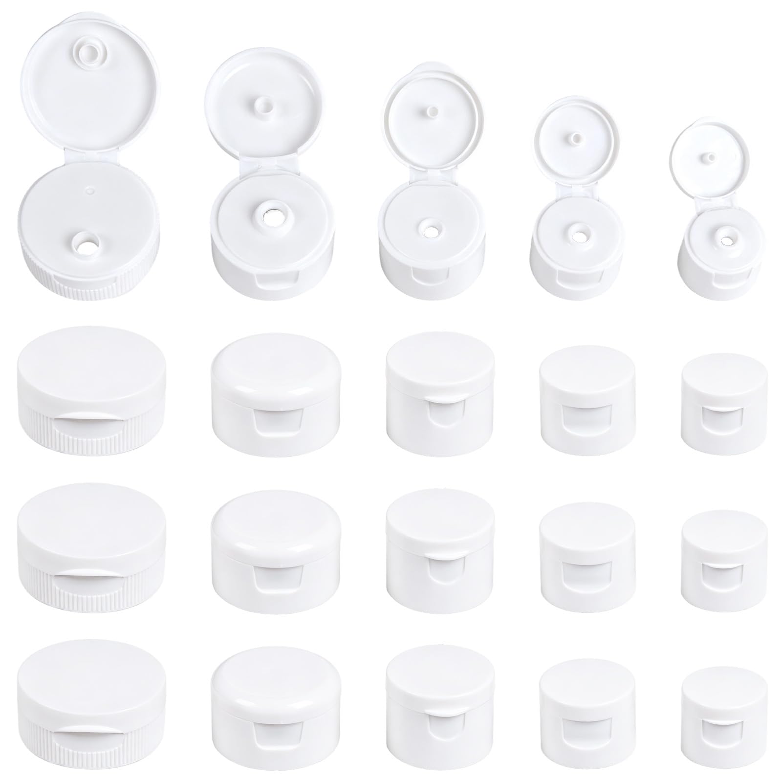 Photo 1 of Nobelight Bottle Emptying Cap Kit - 20 Pcs, 5 Sizes
