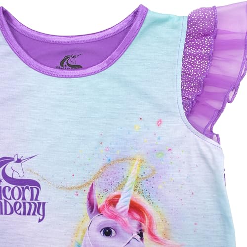 Unicorn Academy Girls' Nightgown, Soft & Cute Pajamas for Kids3