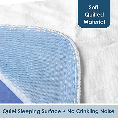 Washable Bed Pad for Incontinence, 17x24 Inches - Reusable Waterproof Mattress Sheet Protector Underpad for Kids, Adults or Pets