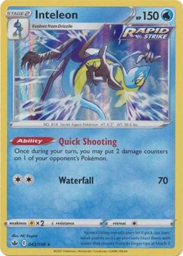 Inteleon - 043/198 - Holo Rare - Sword & Shield - Chilling Reign