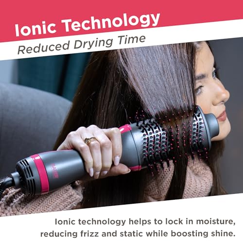 Bauer 38899 Hot Air Blow Dry Brush/Round Hair Dryer Brush for Short, Medium & Long Hair/Ionic Oval Volumiser Styling Tool / 1200W - Image 6