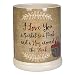 Elanze Designs I Love You A Bushel and A Peck Burlap Apples Ceramic Stone Jar Warmer