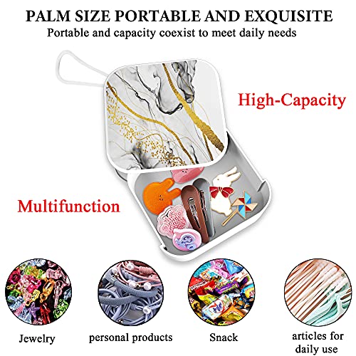 Image of Orthodontic Retainer Case and Pill Case for Household, Office and Travel (1-Splash Ink)