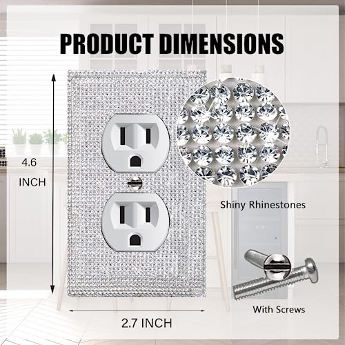 Placa de salida de diamantes de imitación para salones y dormitorios modernos 3