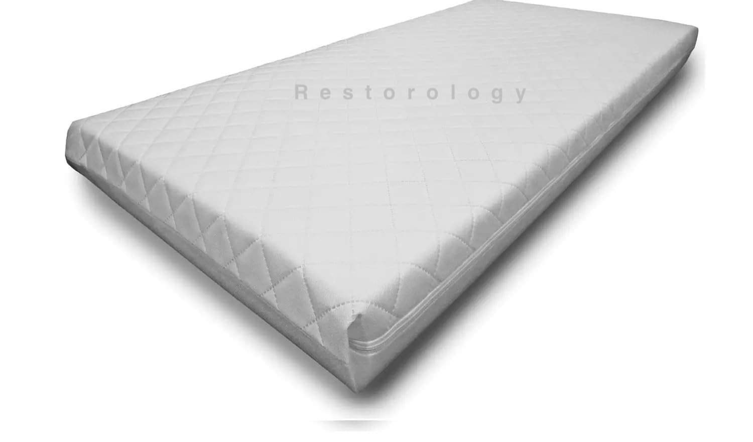 RAINBOW Children Cot Bed Mattress, Anti Allergy, WaterProof, Quilted Breathable, Extra Thick, Double Sided, Baby Travel Mattress, Removable Zip Cover, Made in UK - SIZE (100 x 70 x 7.5 CM)