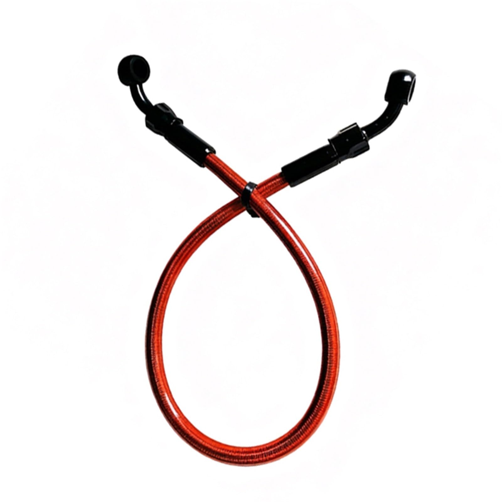 Hydraulic Brake Hose Motorcycle Accessories Brake Line Clutch Tube with Rotatable Banjo M10 Stainless Steel Braided Oil Hose 28°-28°(2200mm)