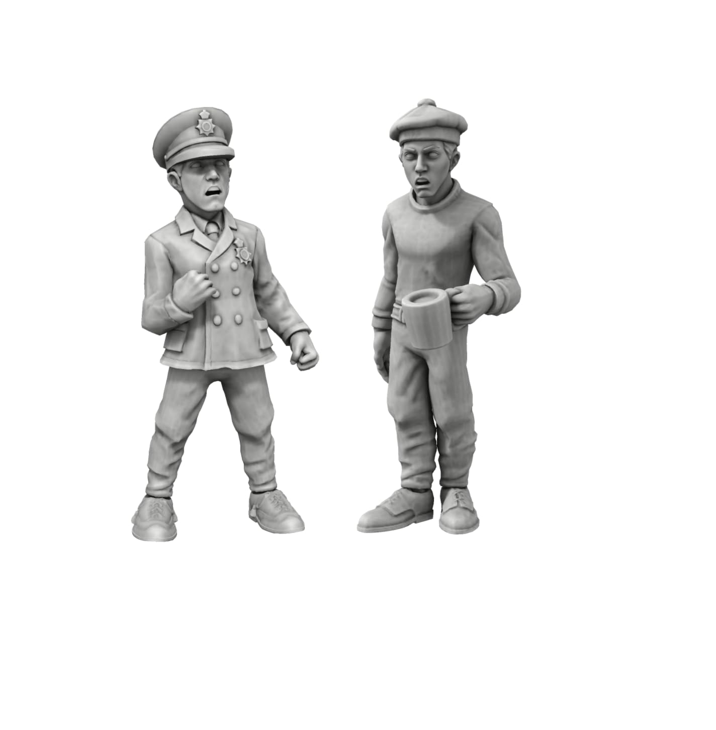 1/24 Sailors x 2 office and sailor - Resin Sailor Figurines for Model Ships  Highly Detailed 1:24 Scale Crew for RC & Static Model Boats  Premium Quality Miniatures for Dioramas & Maritime Displays