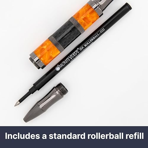 Miniatura 6 de MONTEVERDE USA Regatta Sport - Bolígrafo roller (naranja) - Exquisito bolígrafo de lujo para hombres y mujeres, perfecto para oficina, negocios,