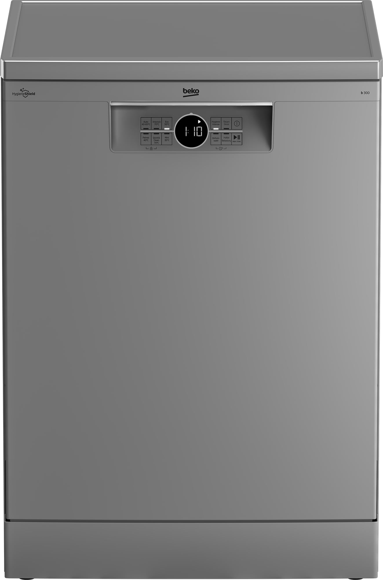Beko BDFN26430S Geschirrspüler 60 cm, freistehend, unterbaufähig, für 14 Maßgedecke, 6 Programm, 4 Zusatzfunktionen, 3 Spülebenen, HygieneIntense, SelfDry, Programm für Halbe Beladung, Silber