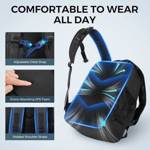 Image of KastKing KastMate Fishing Backpack With 2 Rod Holders, Black | Tackle Backpack Storge Fishing Gear, Fishing Bag Gift for Men, Durability, Quality Well