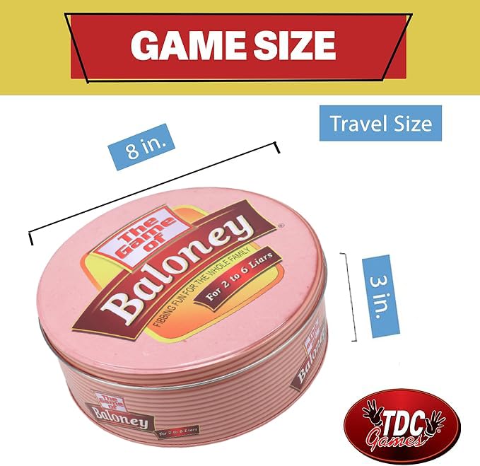 TDC Games The Game of Baloney juego de mesa miniatura 3